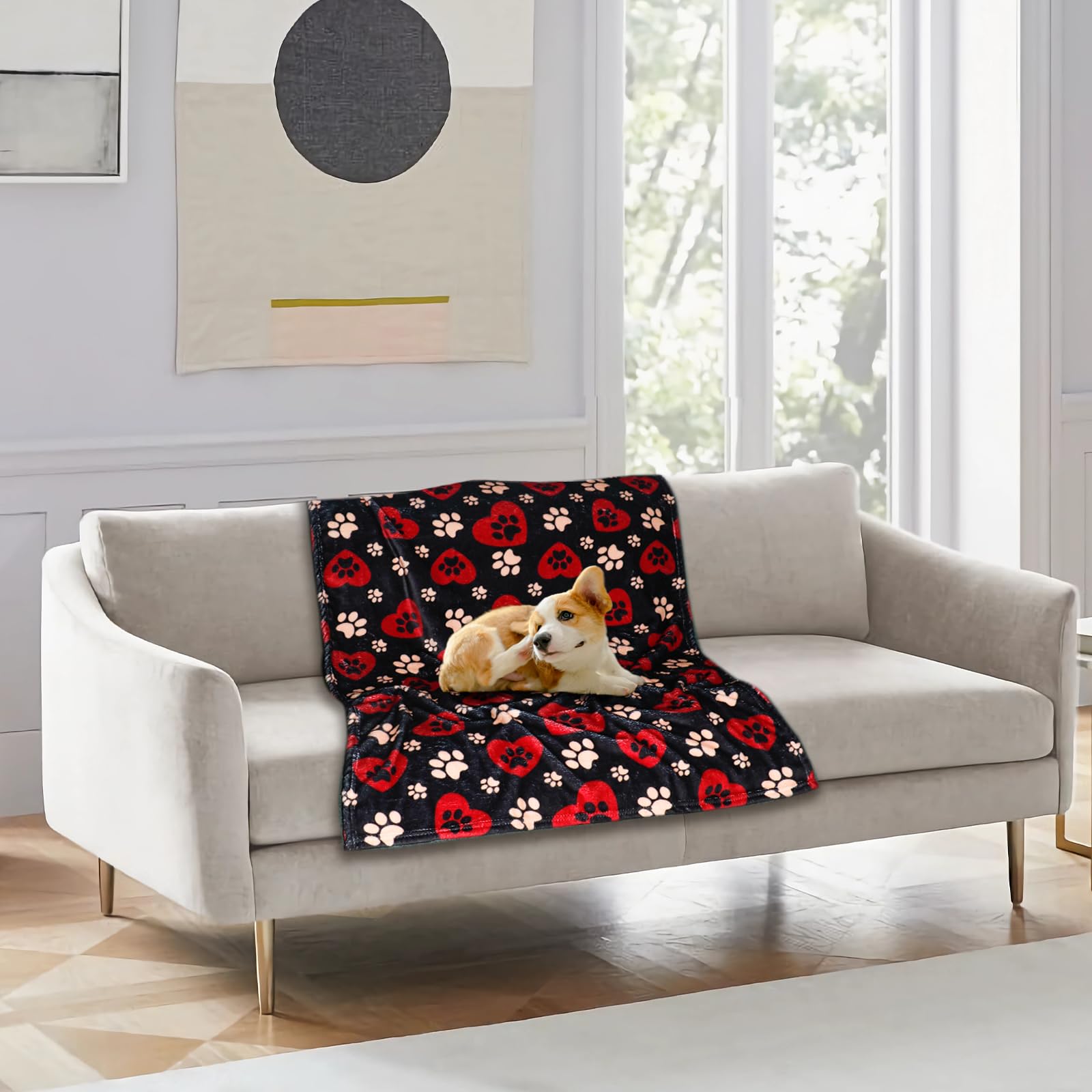 Patrones de patitas en manta Gowyeg, diseño alegre.