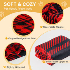 Gowyeg manta dos caras verde y rojo para interior.