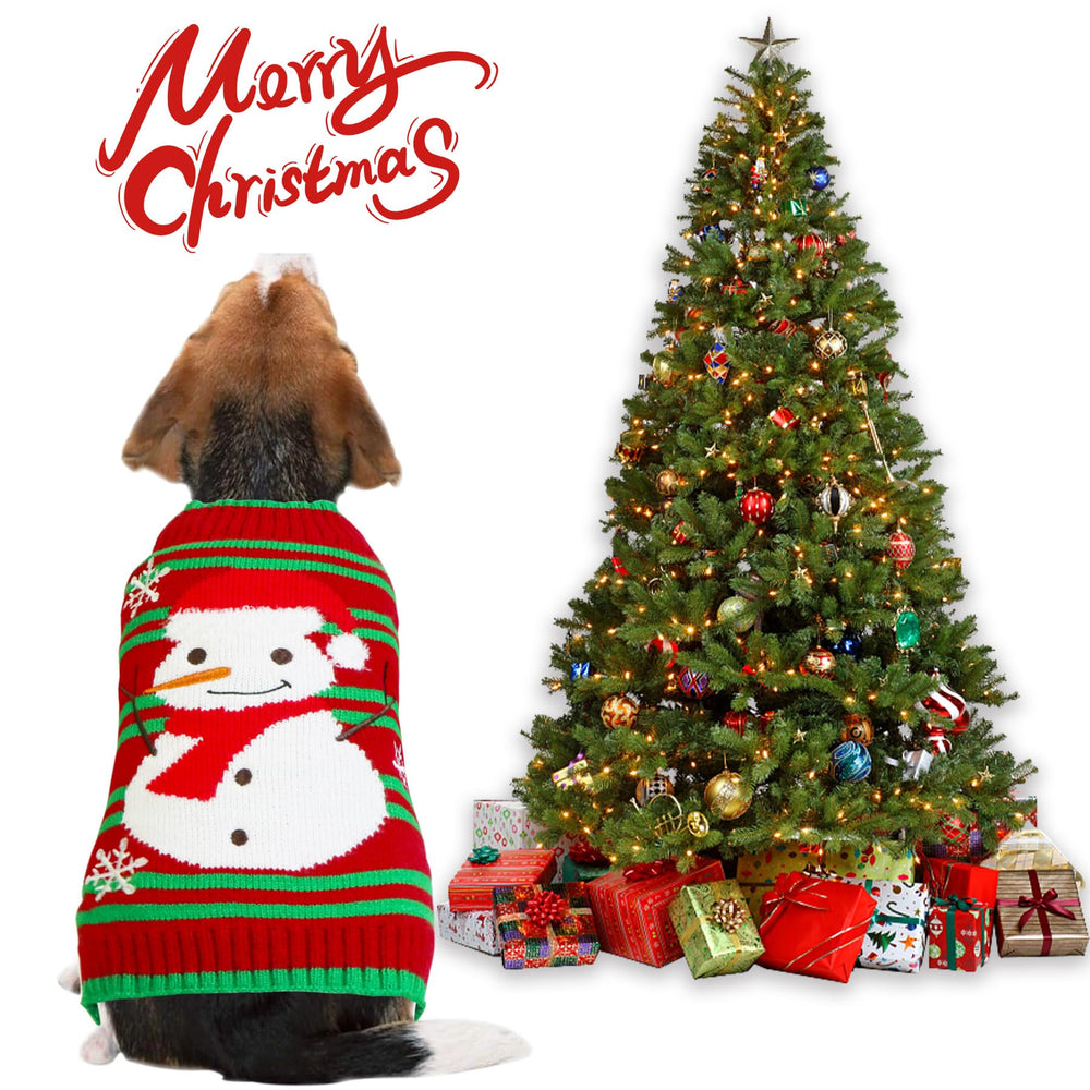 GOYOSWA suéter navideño para perros, cómodo y cálido para paseos.