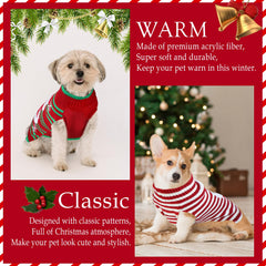 GOYOSWA paquete de suéteres navidad para perros, múltiples estilos para ocasiones.