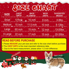 GOYOSWA disfraz de Santa para perros, perfecto para fotos navideñas.
