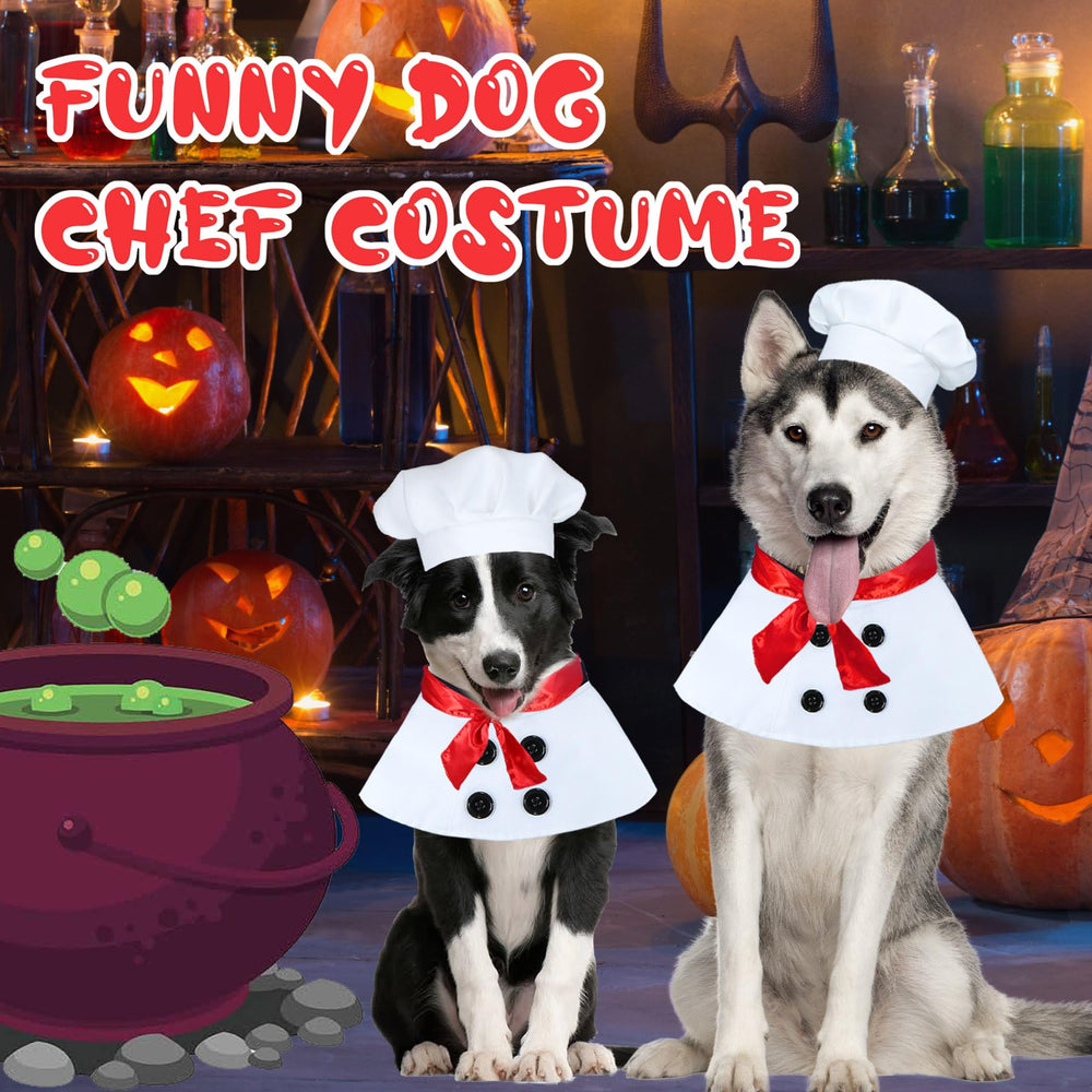 GOYOSWA traje de chef para perro, cómodo y ligero para Halloween