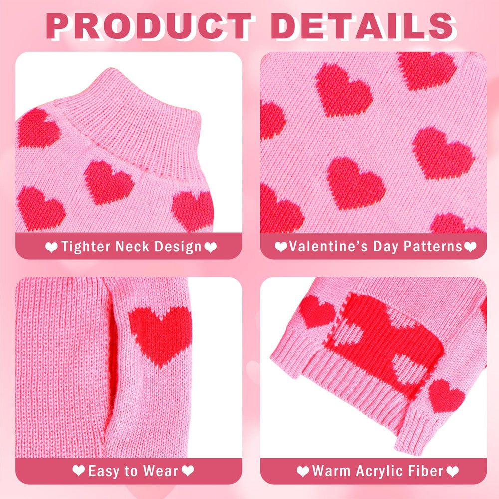 GOYOSWA sudadera valentin para perros, detalle tejido suave y caliente.