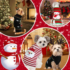 GOYOSWA suéter navidad perro reno, diseño destacable para fotos festivas.