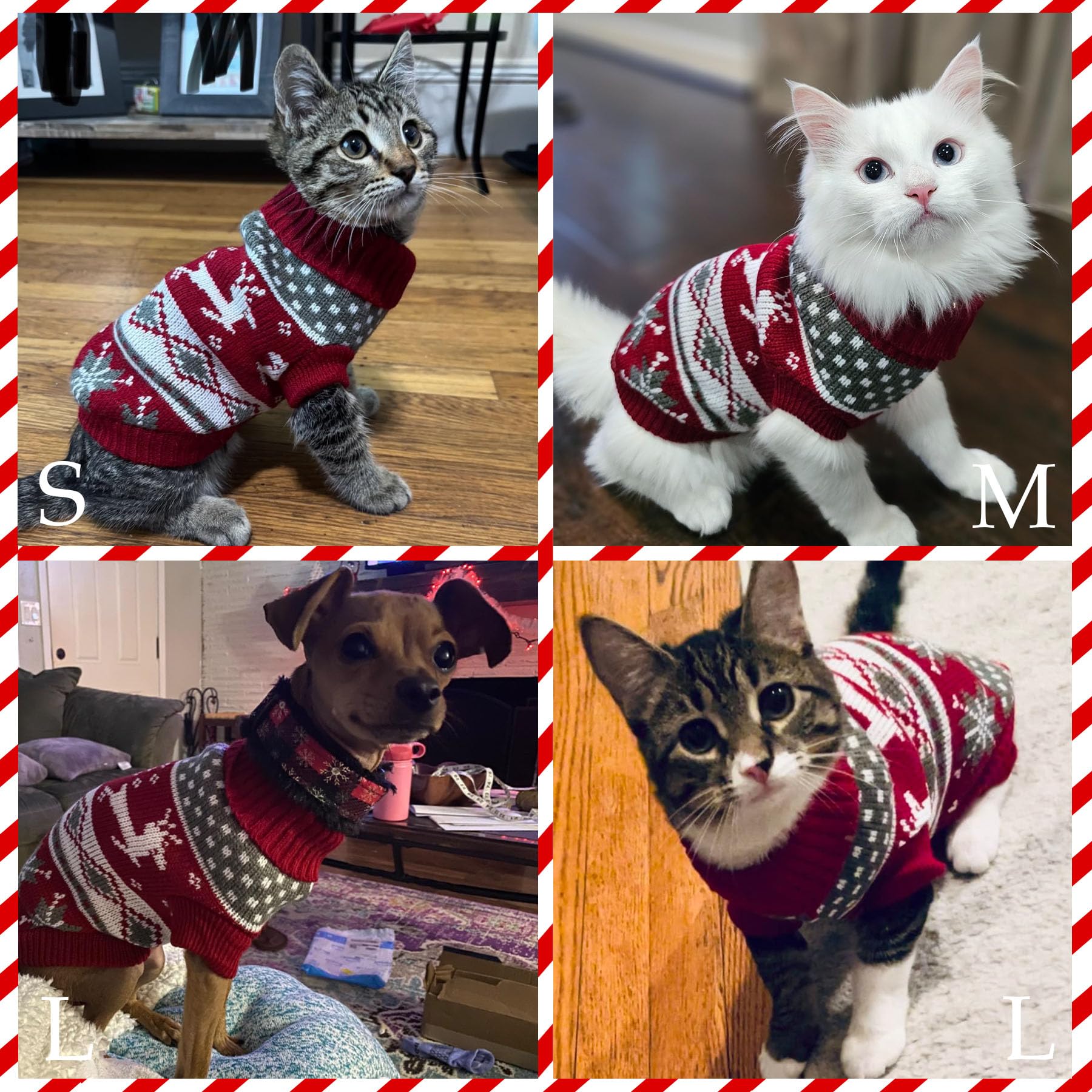 GOYOSWA suéter navideño, regalo perfecto para mascotas durante fiestas