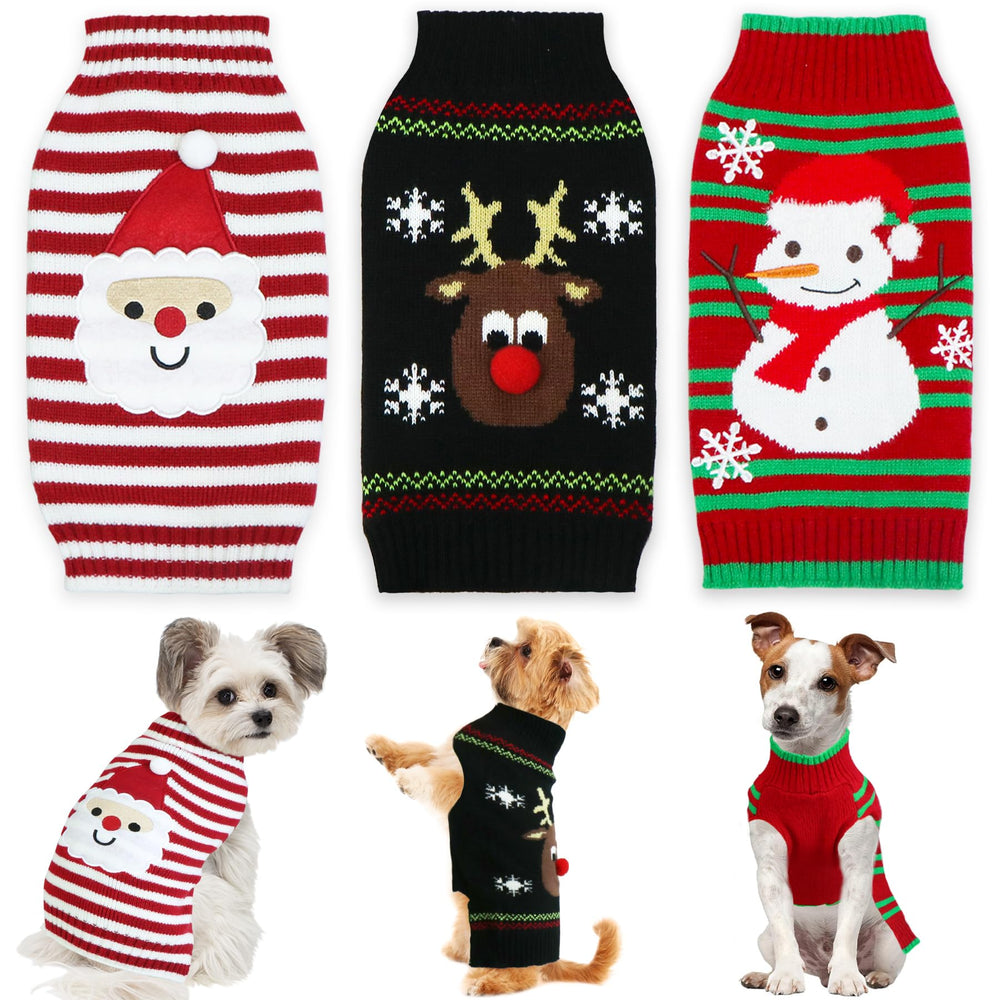 GOYOSWA sudadera para perro con Santa, ideal para fotos festivas y calor suave.