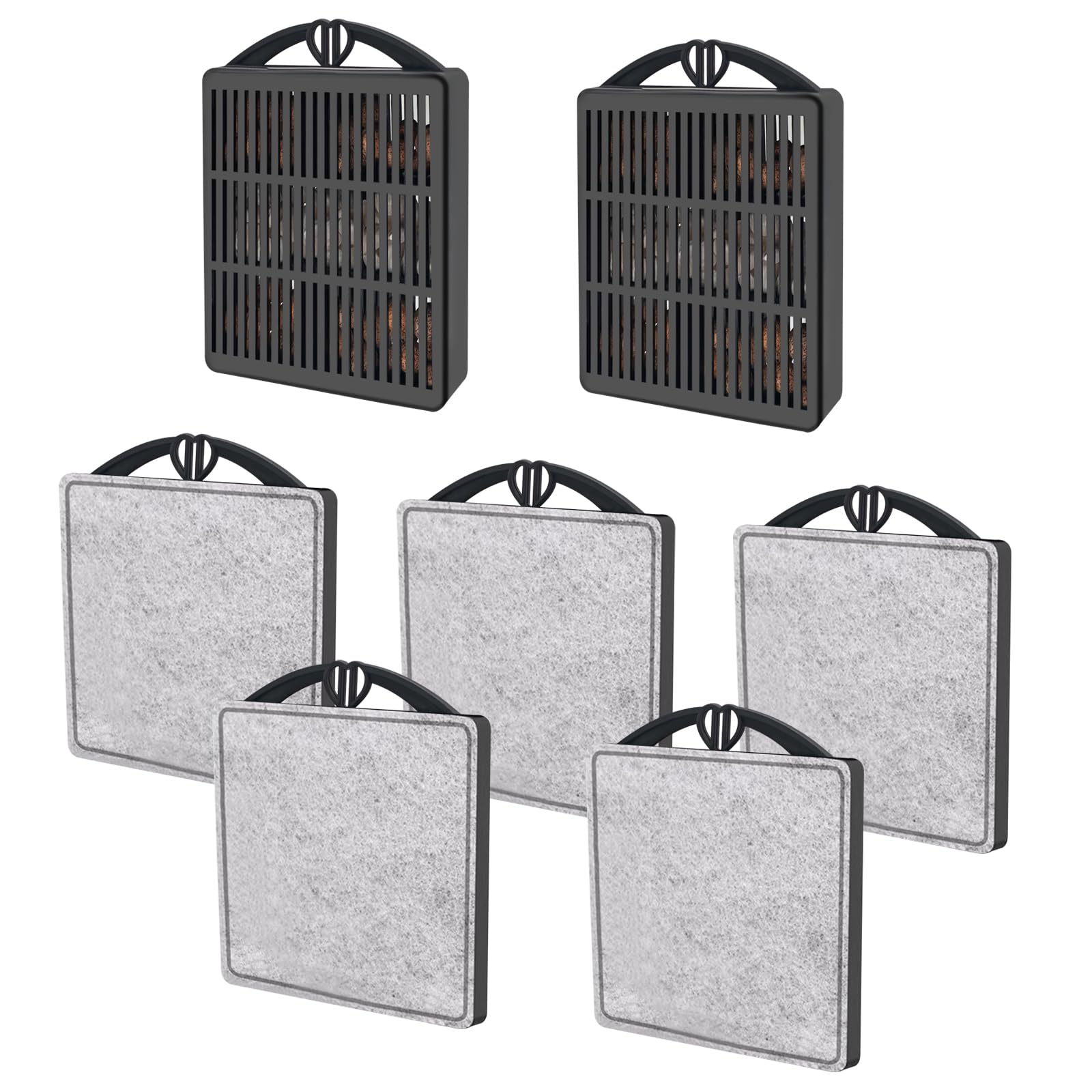 GOZILLA: set de cartuchos de filtro para acuario, 5 cartuchos y 2 cajas para filtración eficiente.