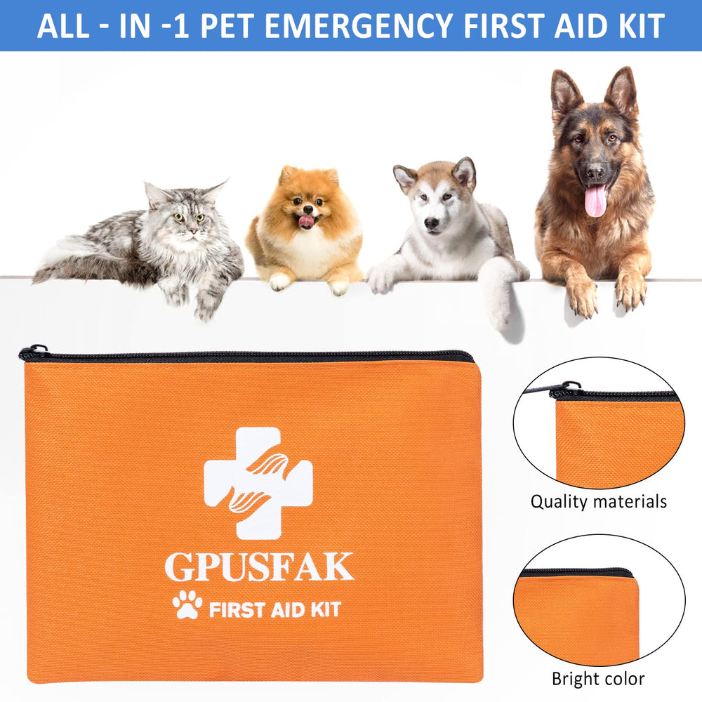 GPUSFAK bolsa nylon duradera primeros auxilios perros: bolsa ligera y resistente para transportar.