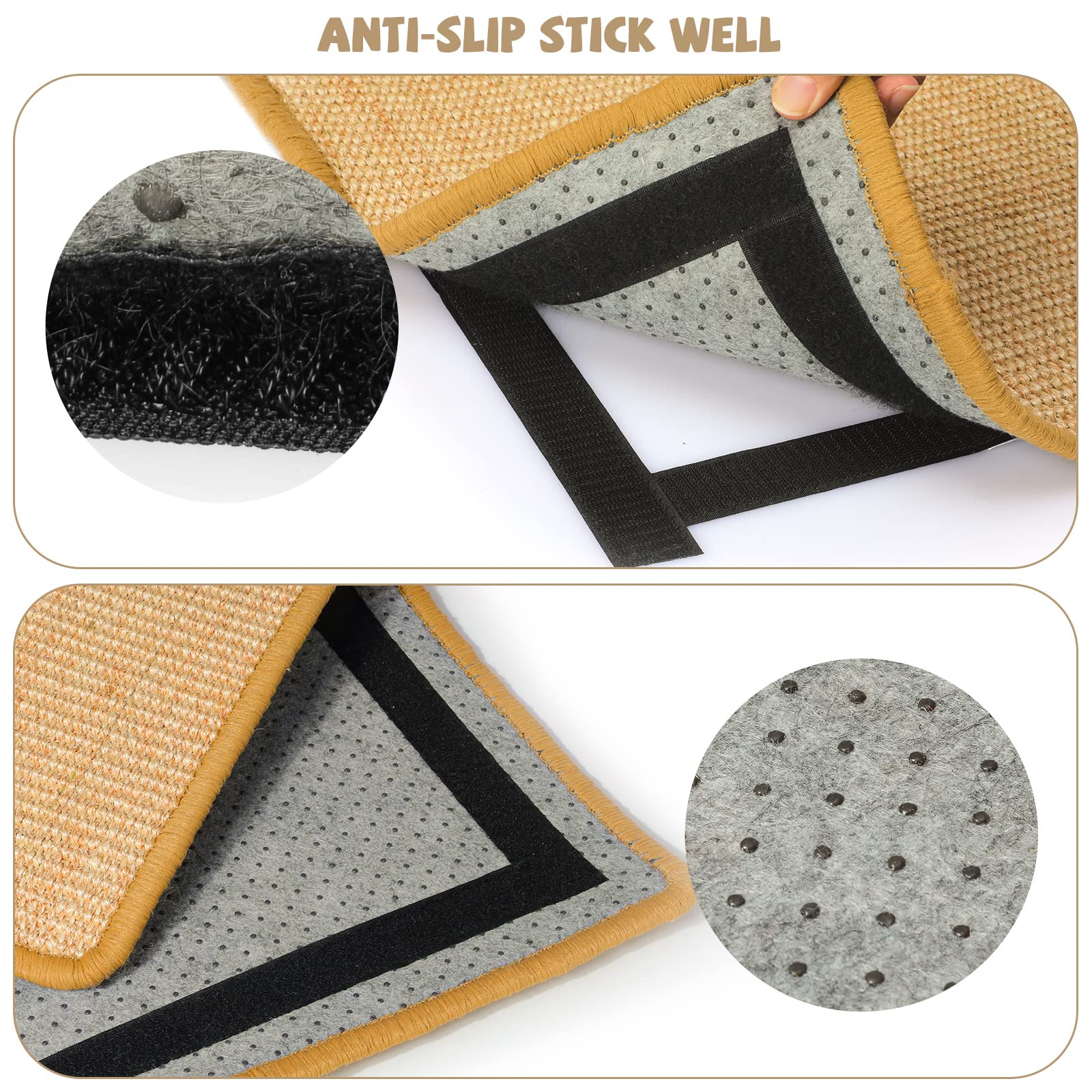 Graciadeco sisal natural sin químicos, apto para uso diario de gatos.