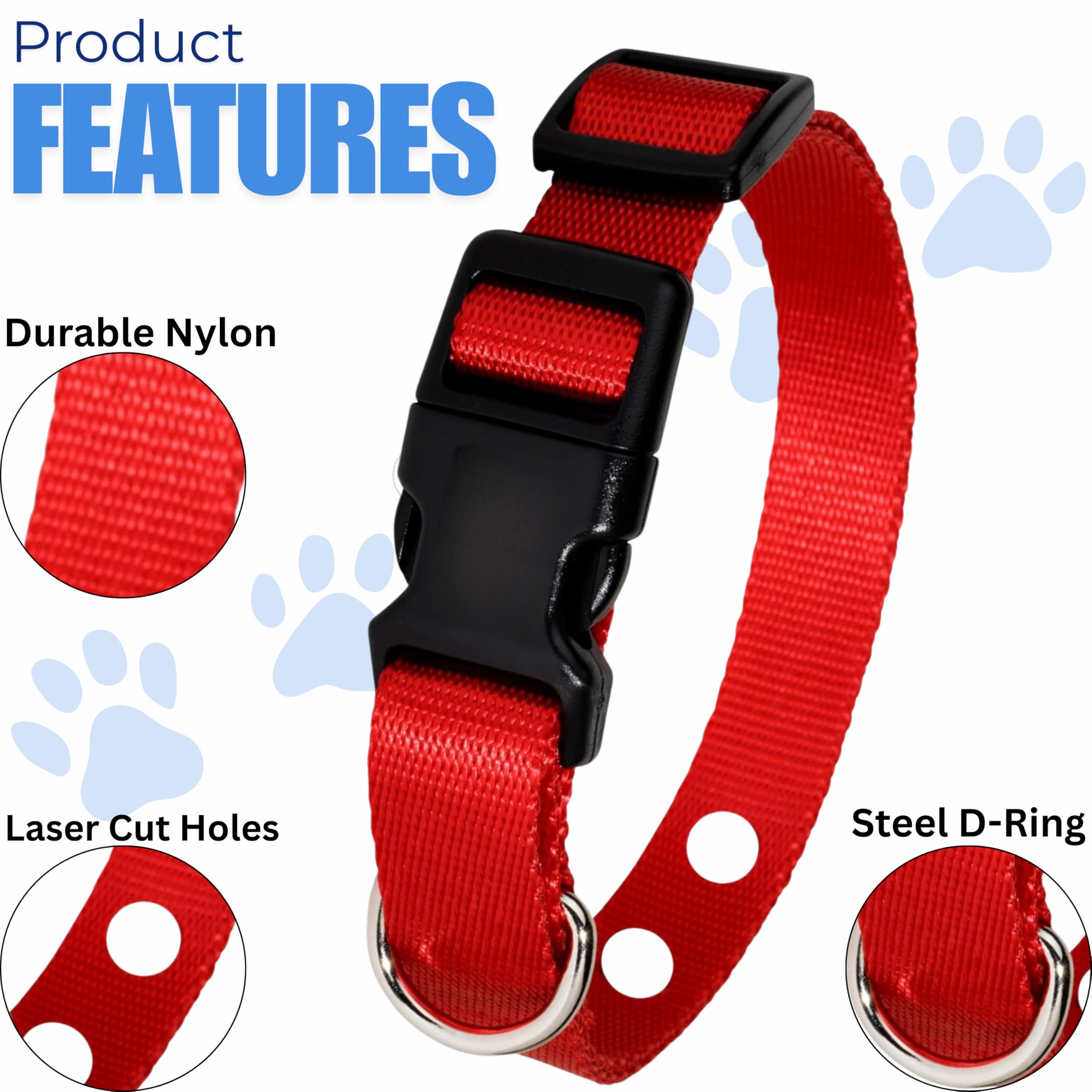 Gracie To The Rescue: correa ajustable 8–26 pulgadas para perros de todos los tamaños.
