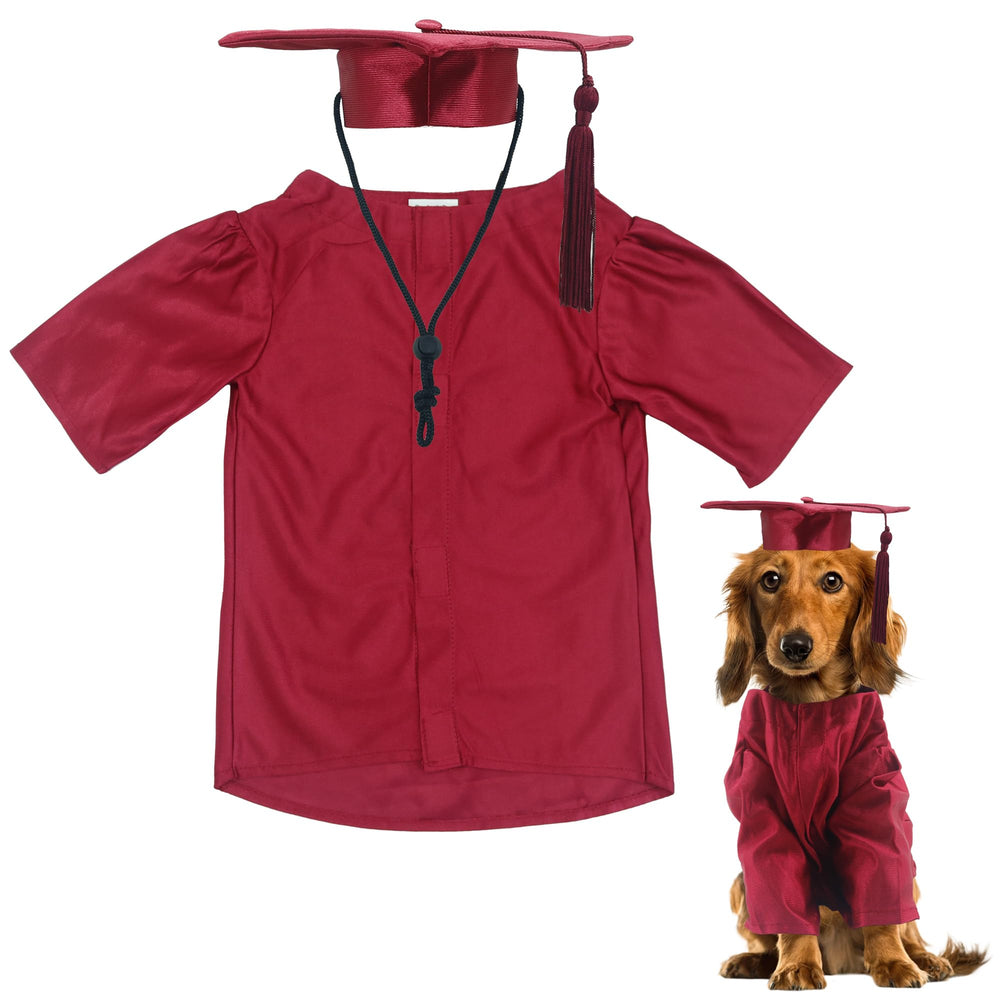 GraduatePro gorra de graduación para mascota, diseño ajustable para un ajuste cómodo.