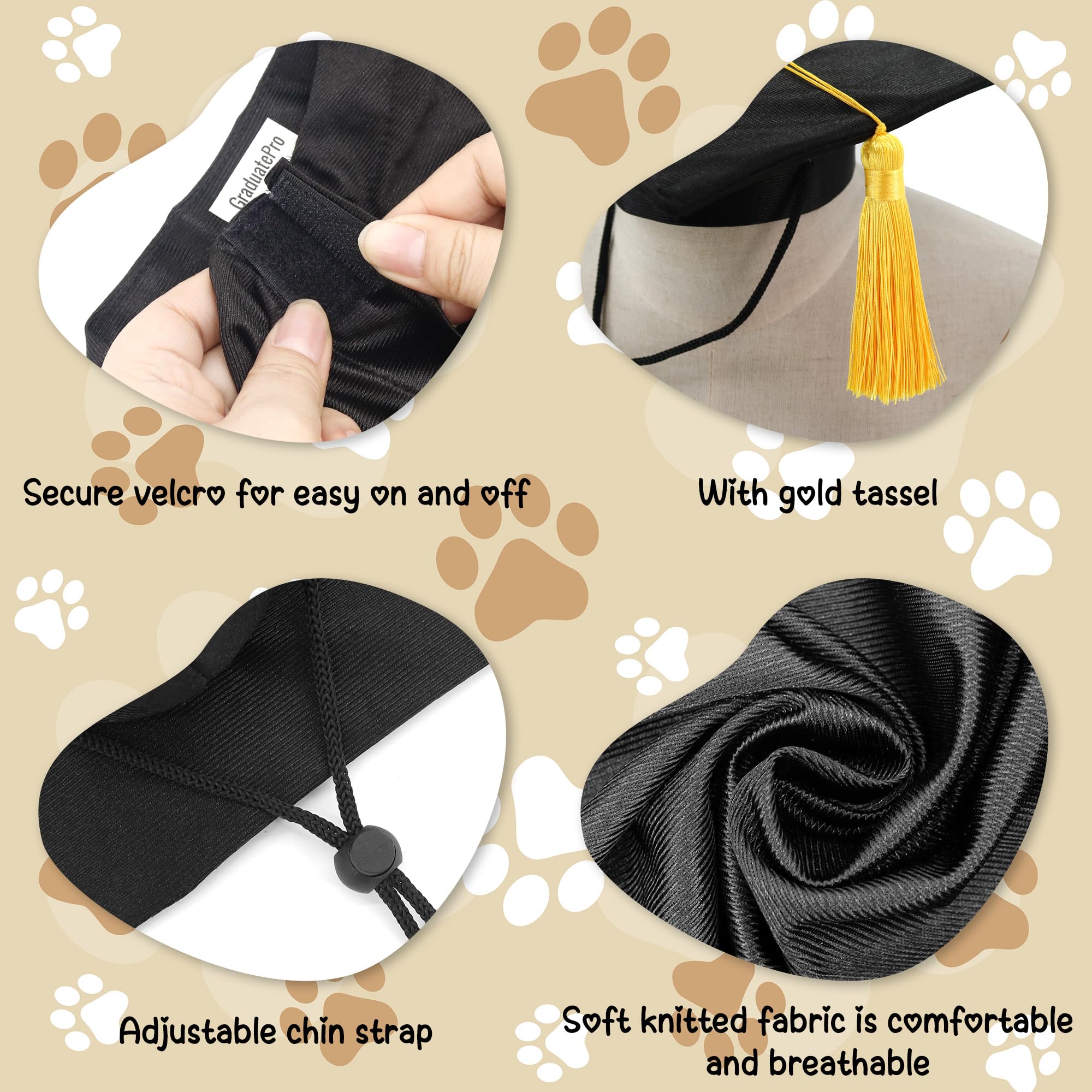 GraduatePro ajuste de correa de barbilla ajustable para mayor comodidad.