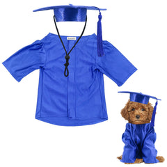 GraduatePro: toga negra con borla real para momentos ceremoniales de tu mascota.