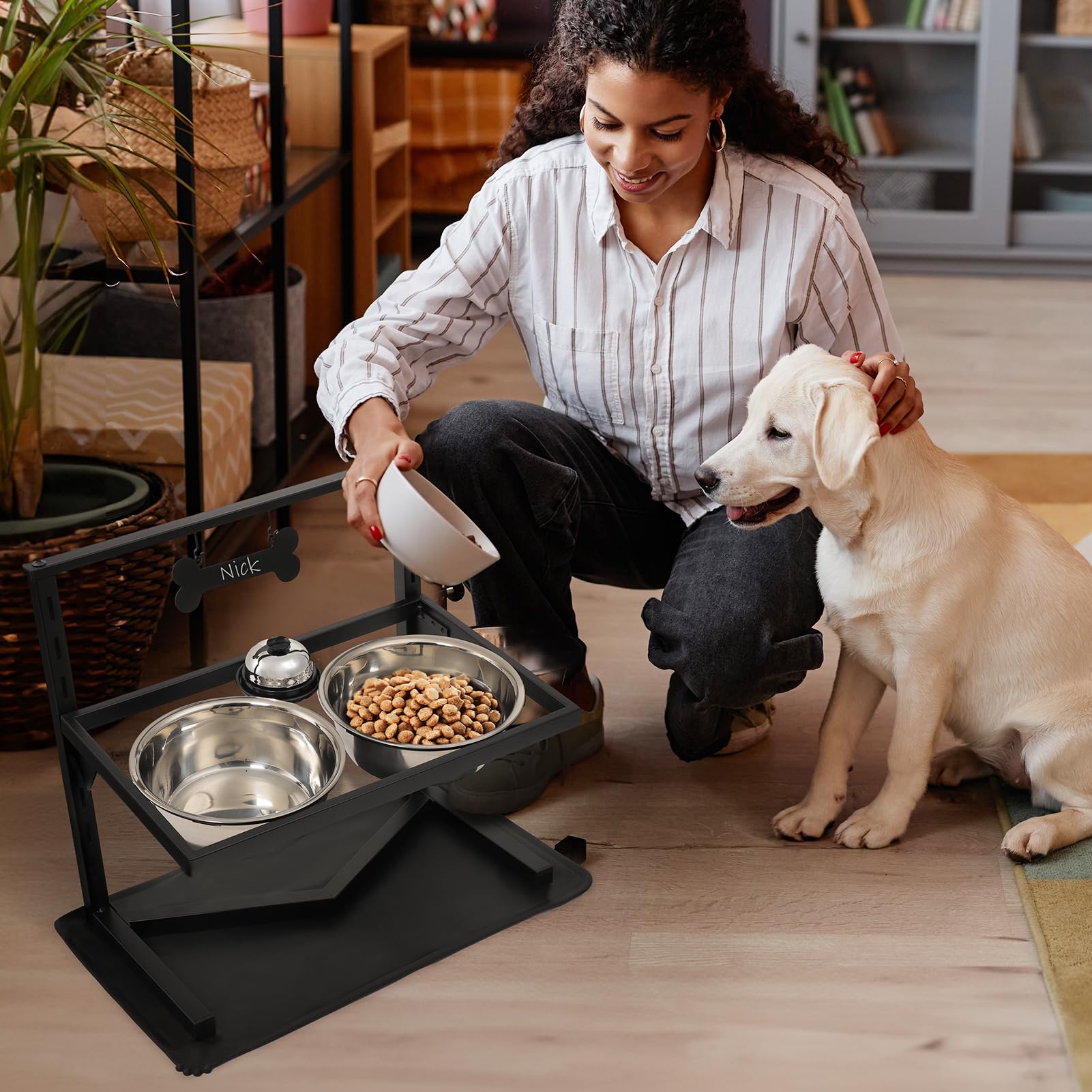 Grand Line pluma para etiqueta blanca para personalizar el nombre del perro.