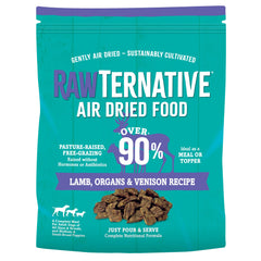 Grandma Mae's RawTernative cordero en trozos para perros, alta proteína.