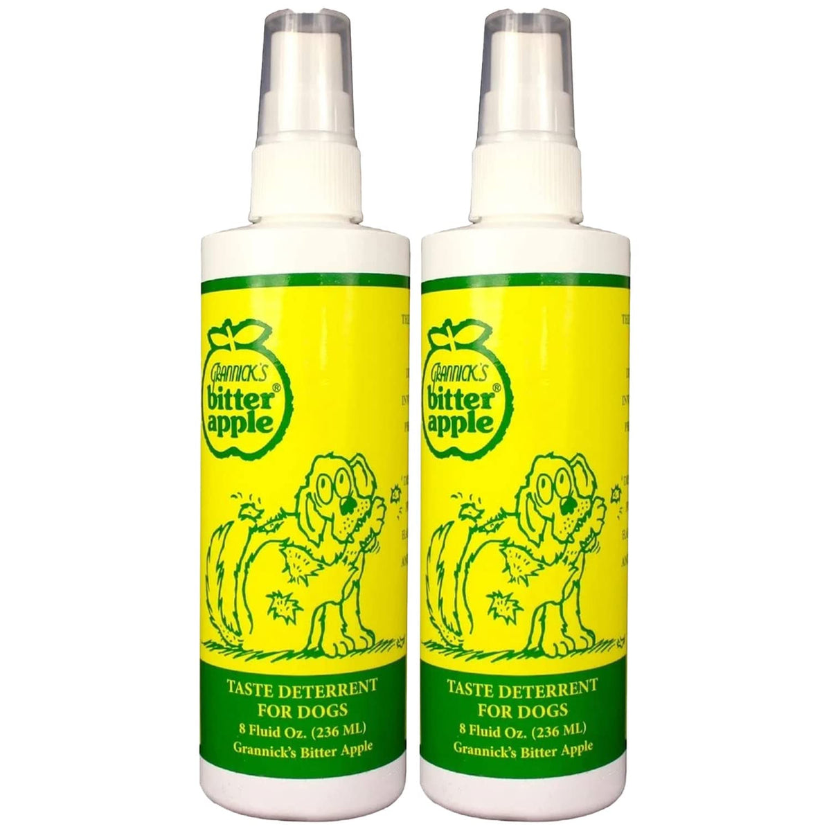 Grannick's Bitter Apple atomizador dos pack: detiene la masticación y protege muebles y ropa