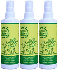 Grannick's spray amargo de manzana en frasco, disuade lamido y mordisqueo en perros.