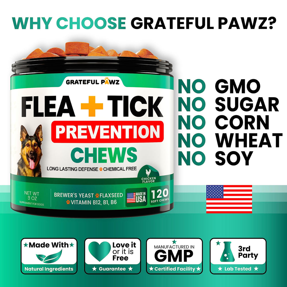 Grateful Pawz calidad y seguridad en EE. UU., respaldo para tu mascota.