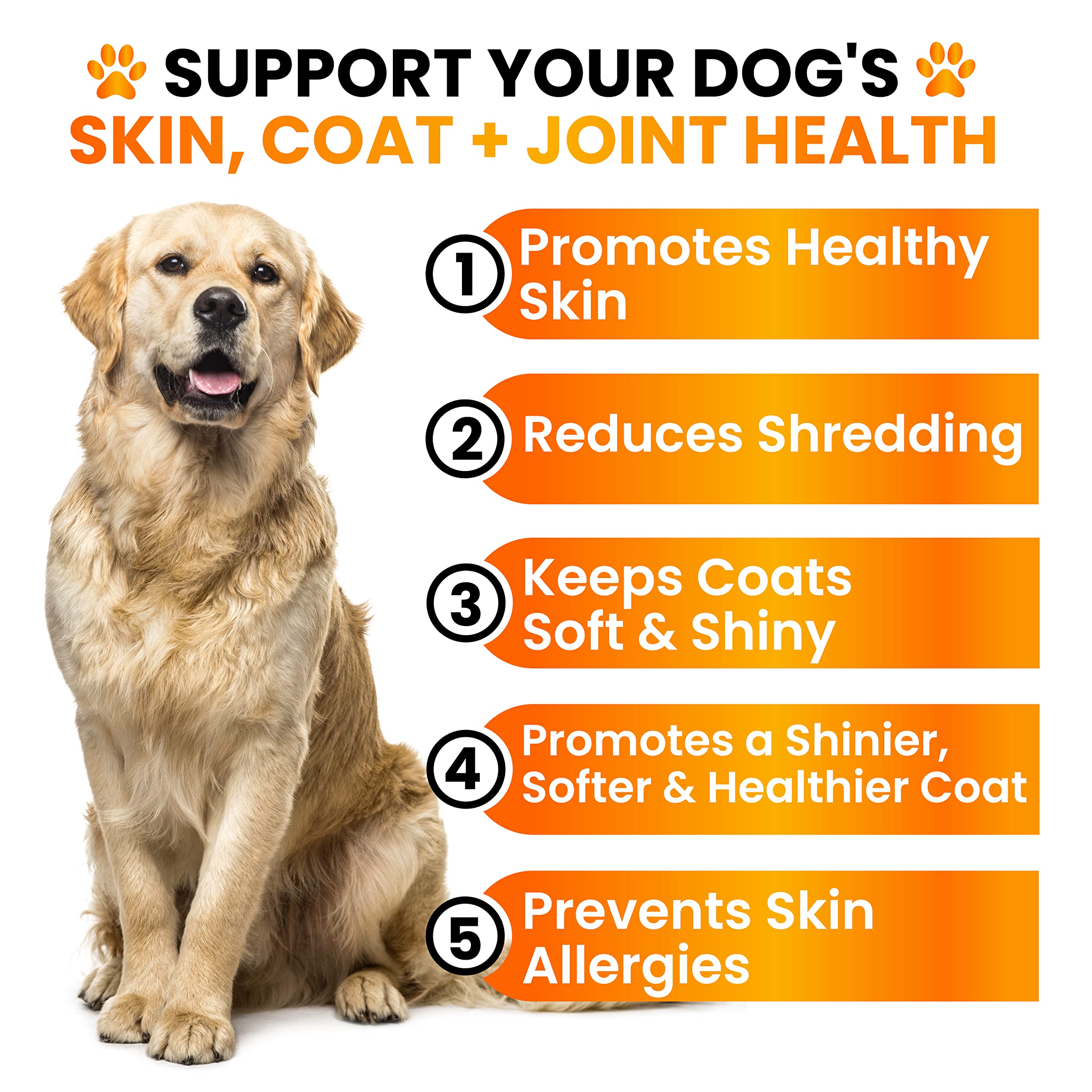 Grateful Pawz Omega 3 para perros: masticables fáciles de administrar.