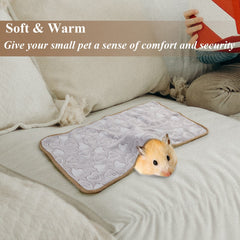 Grddaef forro de peluche suave, cálido y confortable para mascotas pequeñas.