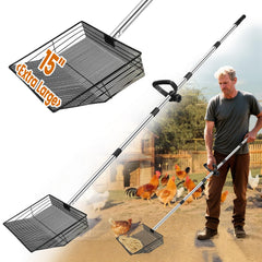 great dachong cazo extensible de 24 pulgadas para limpieza de corral sin esfuerzo