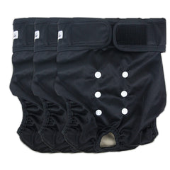 Grecle pañales lavables para perras femeninas, ajuste de tallas para diversas razas.