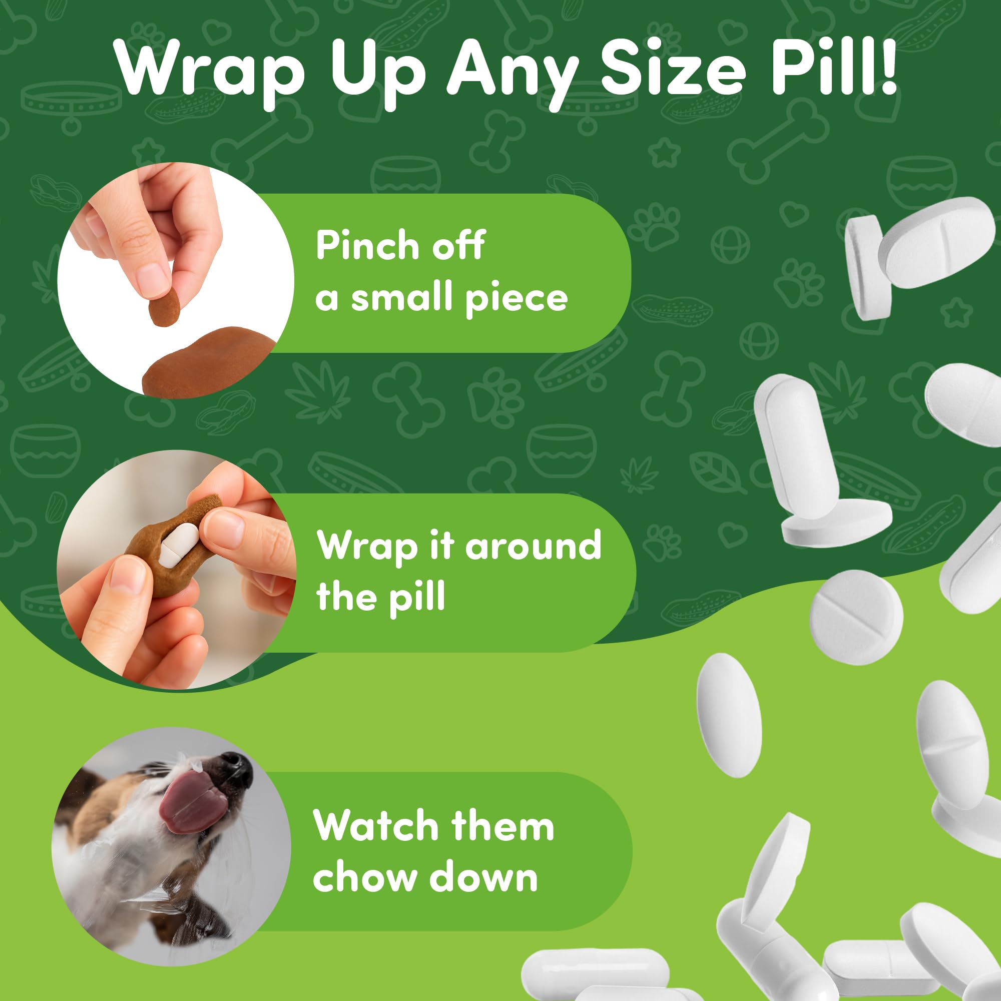 Pill-a-Pet con probióticos para digestión saludable del perro.