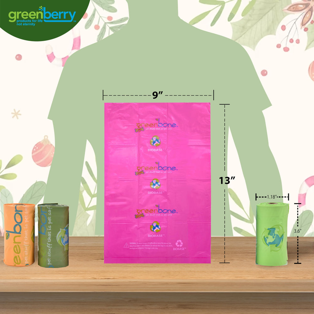 Bolsas multicolor Greenbone Biobase, temática naturaleza para paseos