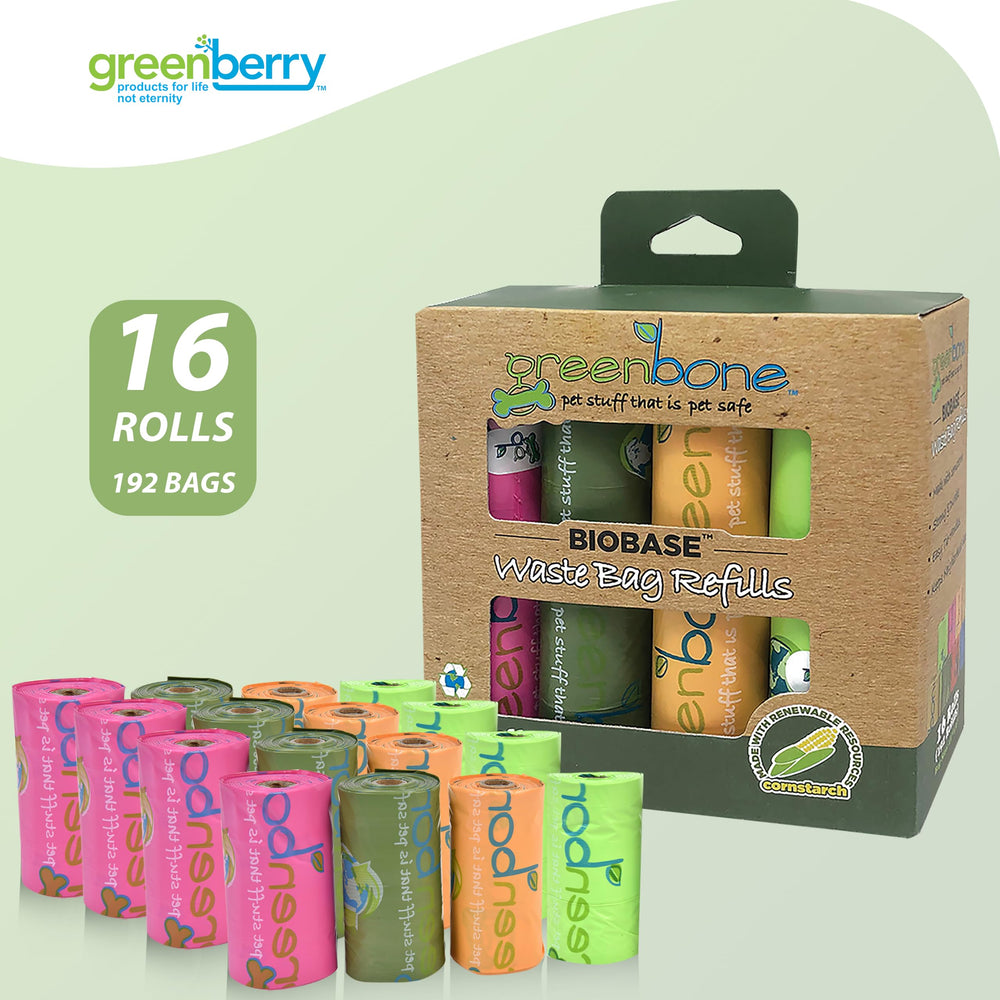 Greenbone Biobase, capacidad de 5 galones por bolsa para recogida segura
