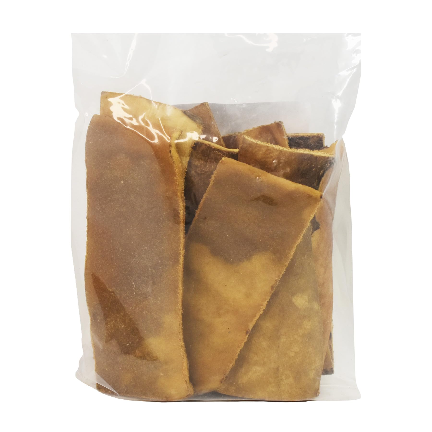 GreenCow Rawhide Chips sabor cacahuete para perros grandes, masticación prolongada.