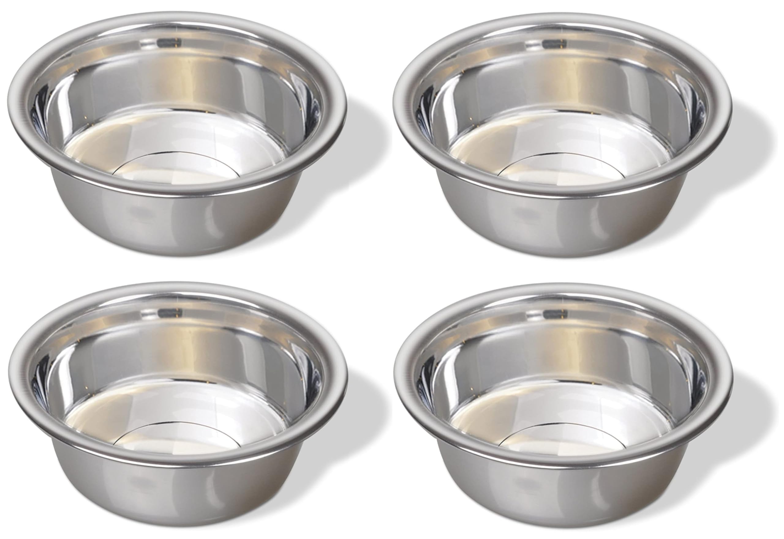 Greendale conjunto de cuencos de acero inoxidable, 10 tazas, para comida y agua.