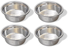 Greendale conjunto de cuencos de acero inoxidable, 10 tazas, para comida y agua.