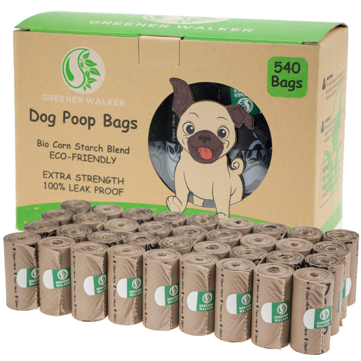 GREENER WALKER bolsas-basura-perro-540-unidades: útiles para cada paseo.