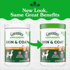 Greenies aceite de pescado omega-3: favorece una piel nutrida.