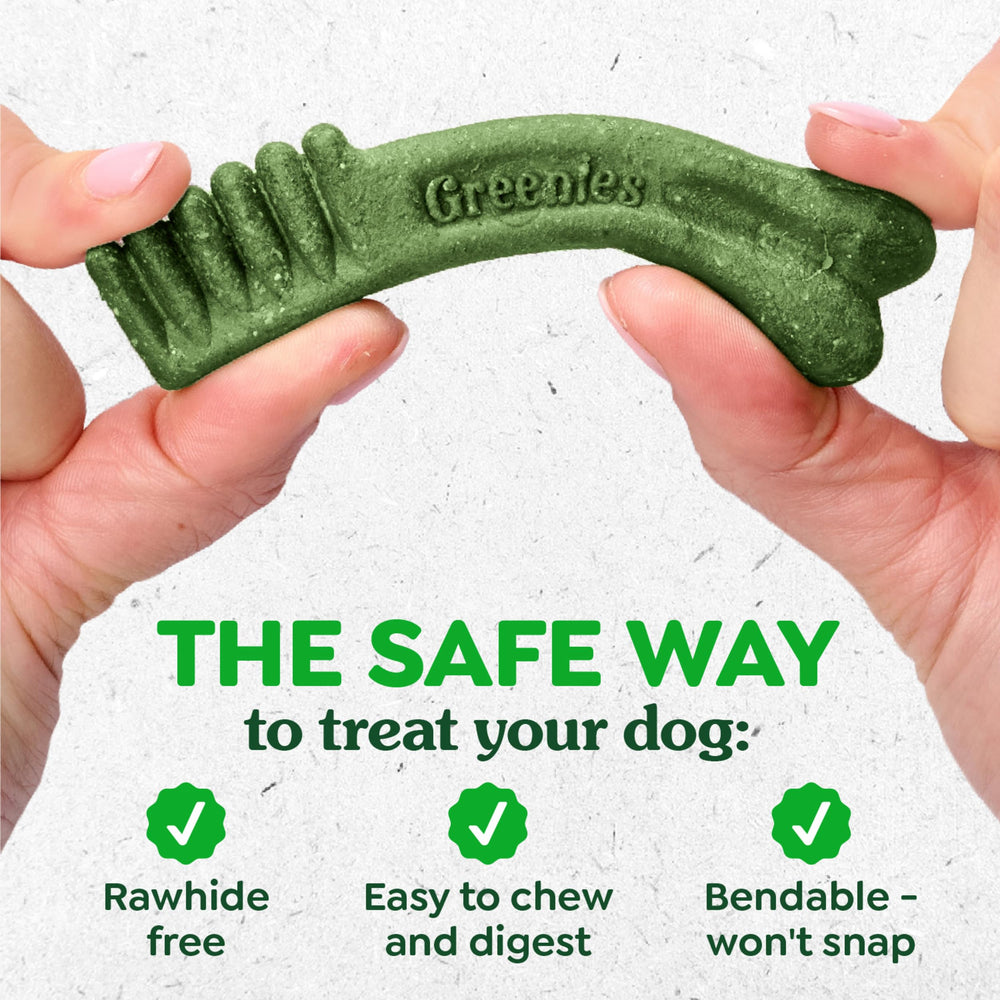 Greenies dentadura para masticar, opción diaria de cuidado bucal para perros.