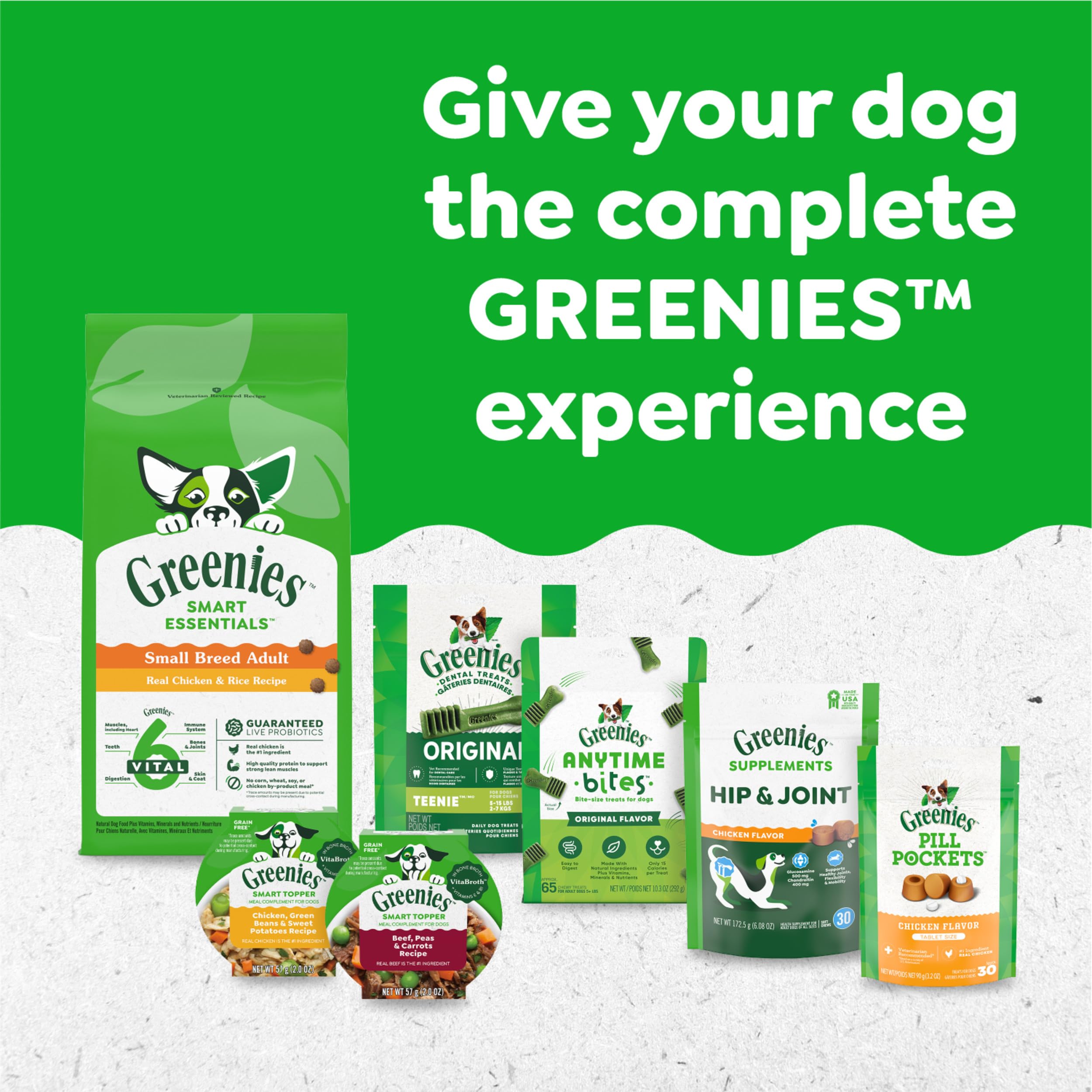 Greenies Original, vitaminas-minerales, aporta nutrientes útiles para la salud.