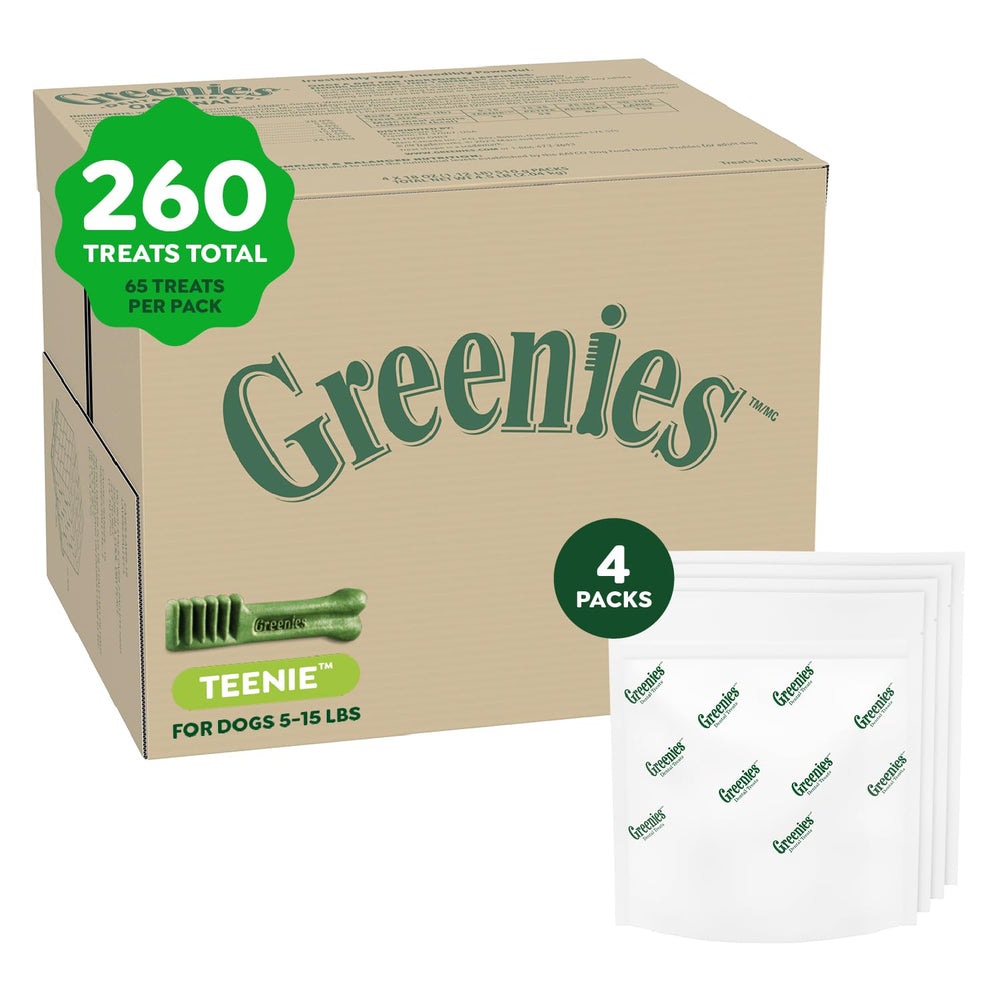 Greenies dentales para perros, empaque original tamaño pequeño Teenie, ideal para rutina diaria de cuidado oral
