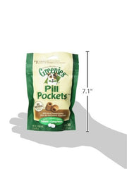 Greenies etiqueta-producto mantequilla-de-cacahuete-real, aspecto claro para el comprador.