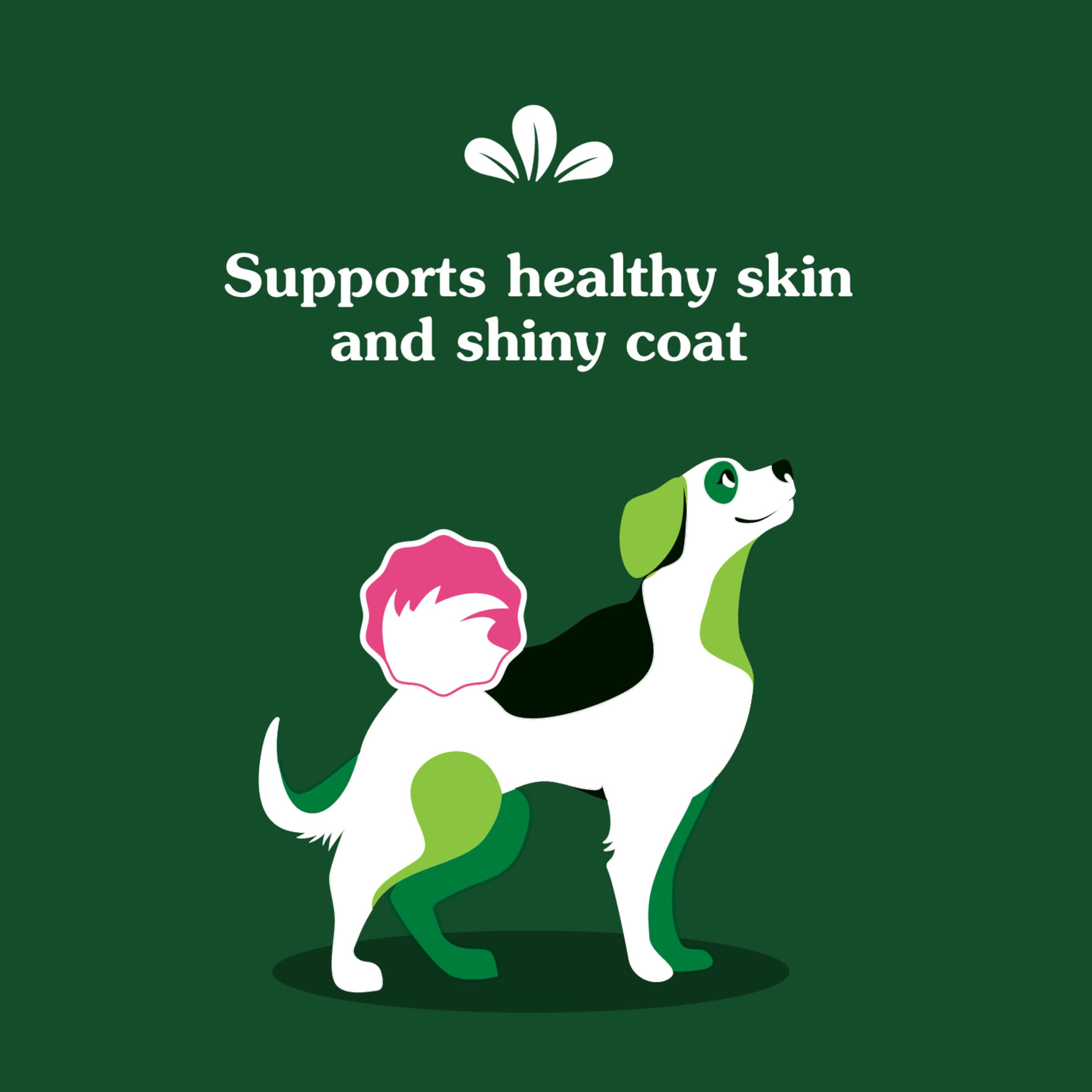 Greenies linaza omega-6 y zinc: nutrición cutánea para la salud de la piel.