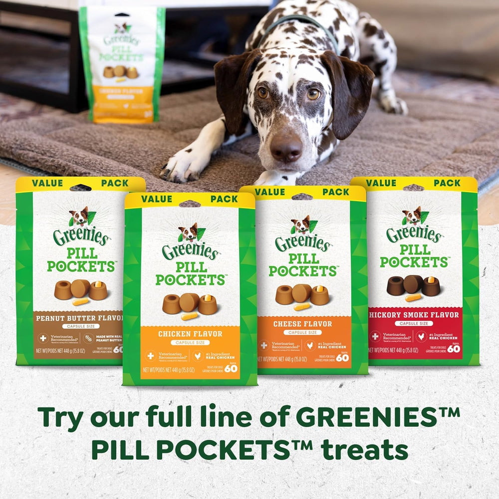 Greenies bolsita cápsula: práctica para medicar mascotas en cualquier momento.