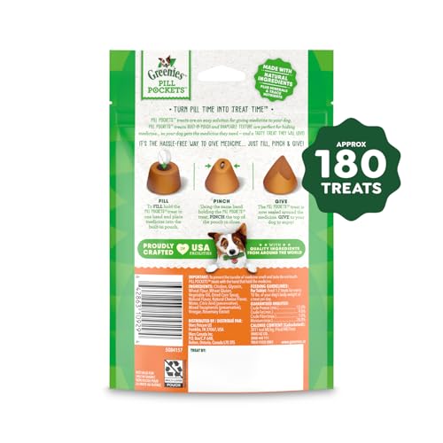 Greenies ocultan medicina para perro con práctico bolsillo.