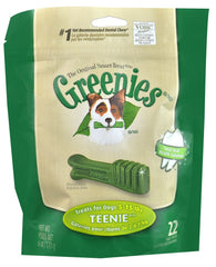 Greenies Premios Dentales para perros mini-teenie, pack 2, ayudan a mantener el aliento fresco.