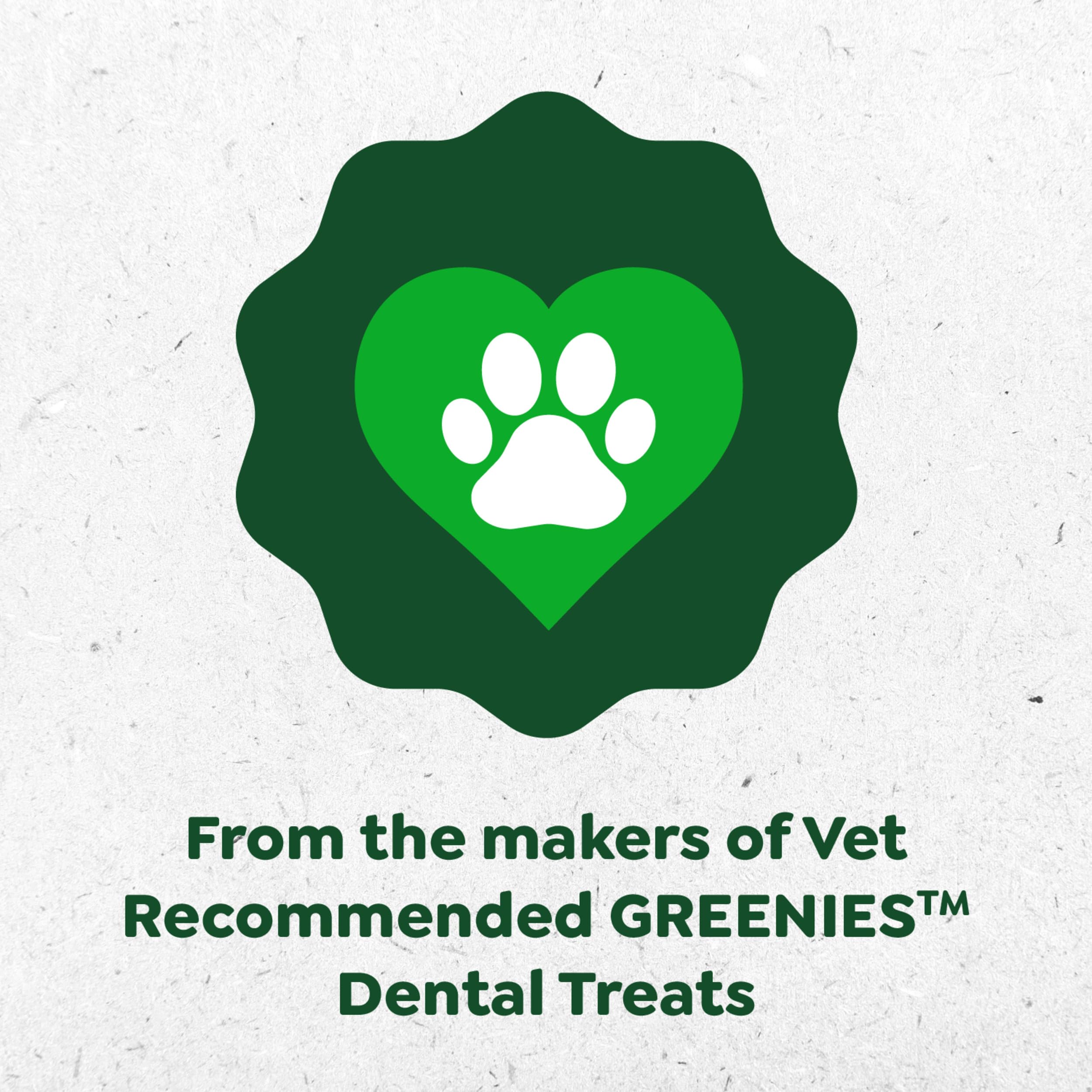 Greenies sabor natural sin colorantes artificiales: masticables para perros adultos.