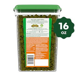 Greenies Smartbites, textura crujiente y cremosa que estimula la masticación.