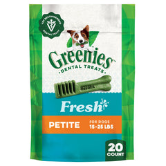 Greenies tamaño mini: empaque dental para cuidado diario
