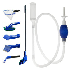 GreenJoy limpiador de acuario kit 5-en-1, vista frontal para limpieza rápida.