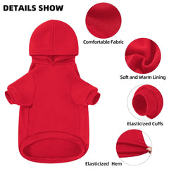 GreenJoy sudadera perrito capucha, material suave y cómodo para abrigo en días fríos.