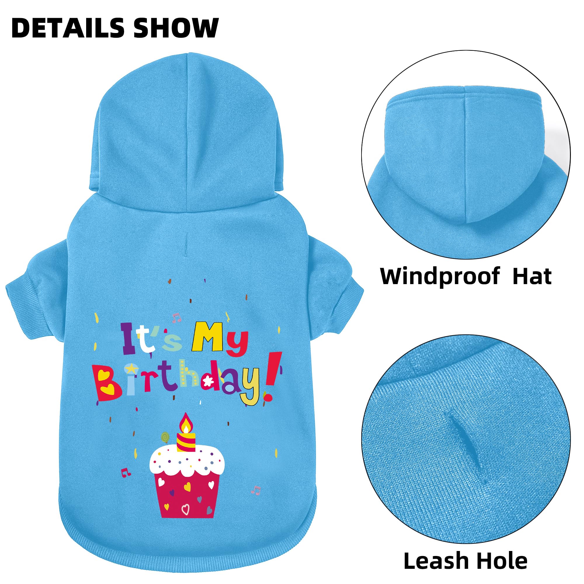 GreenJoy sudadera para perro, dorso con impresión de letras para estilo destacado.