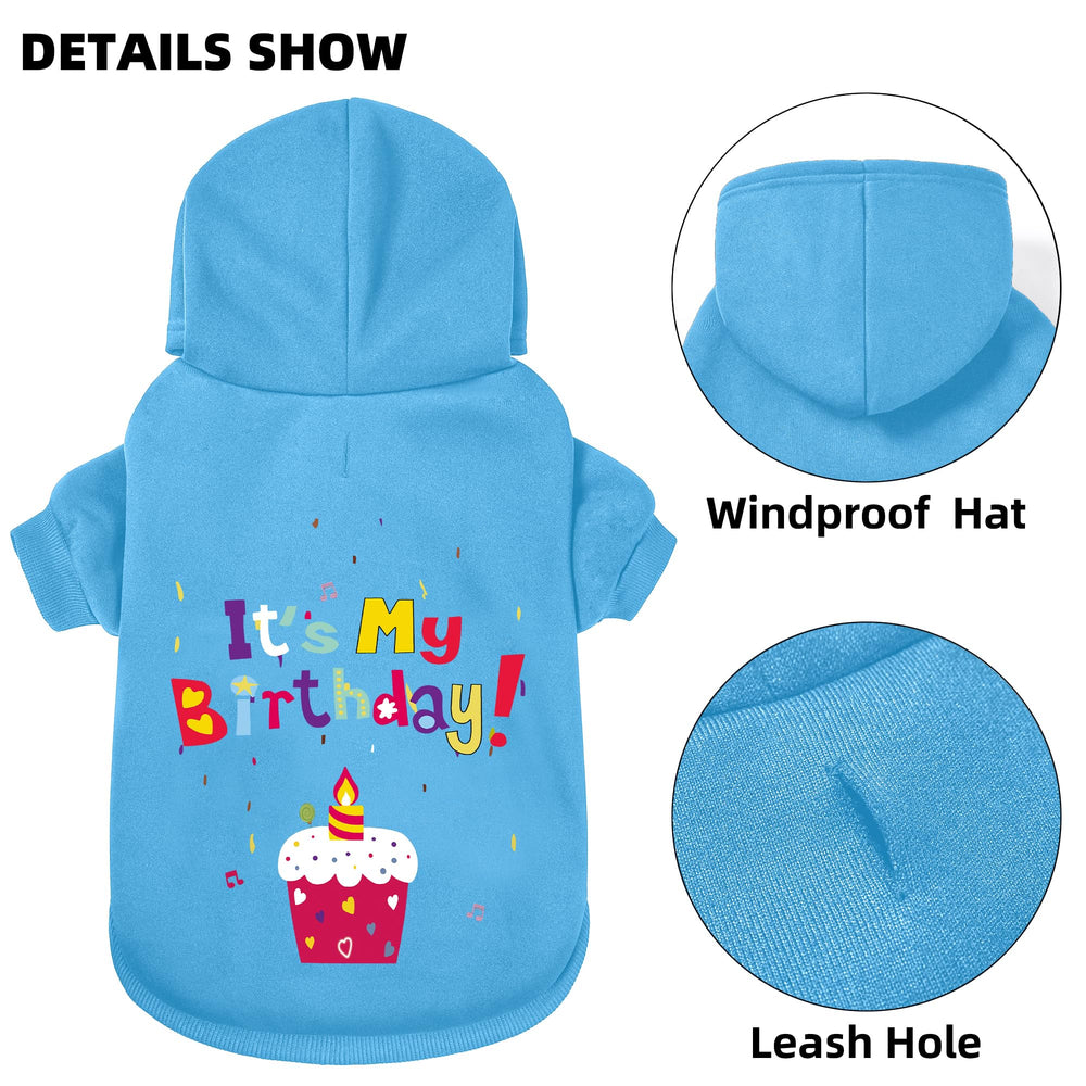 GreenJoy sudadera para perro, dorso con impresión de letras para estilo destacado.