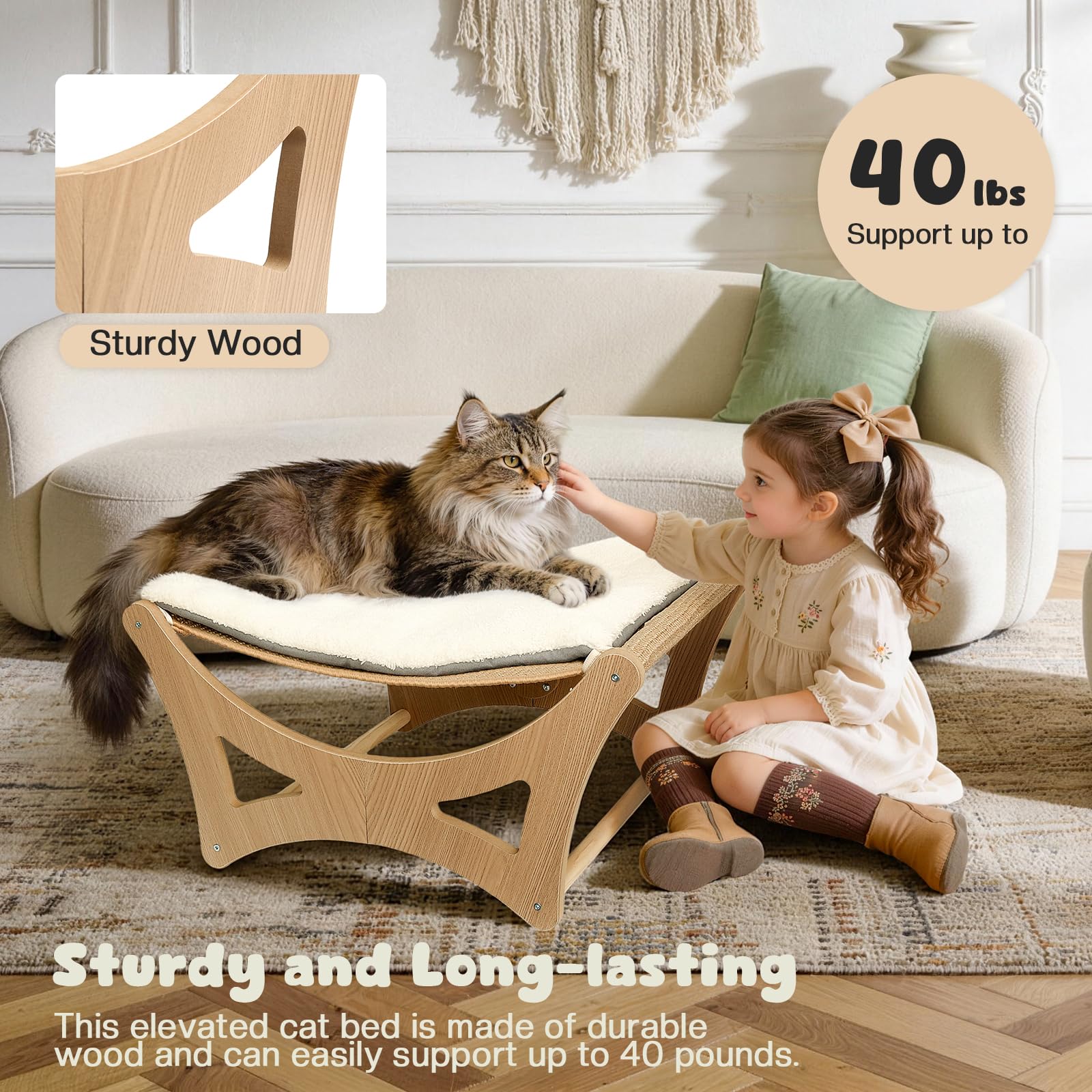 GreenPetopia rascador-sisal natural para rascar y proteger muebles.